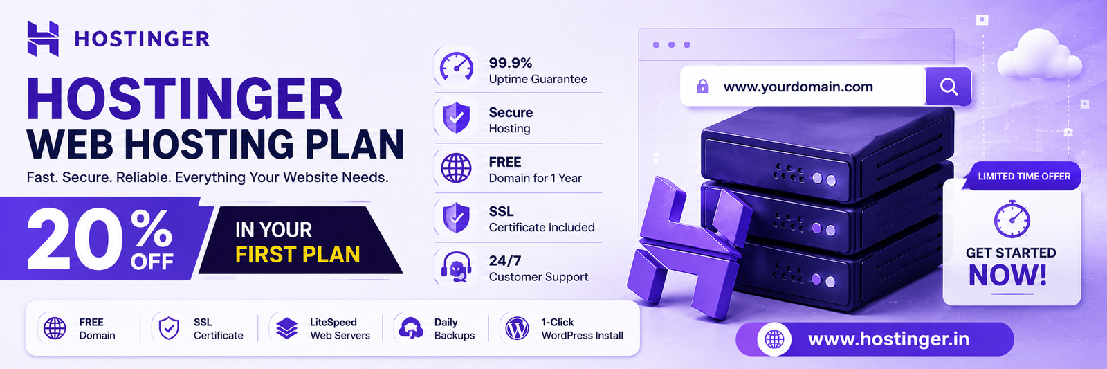Hostinger Web Hosting Offer Banner