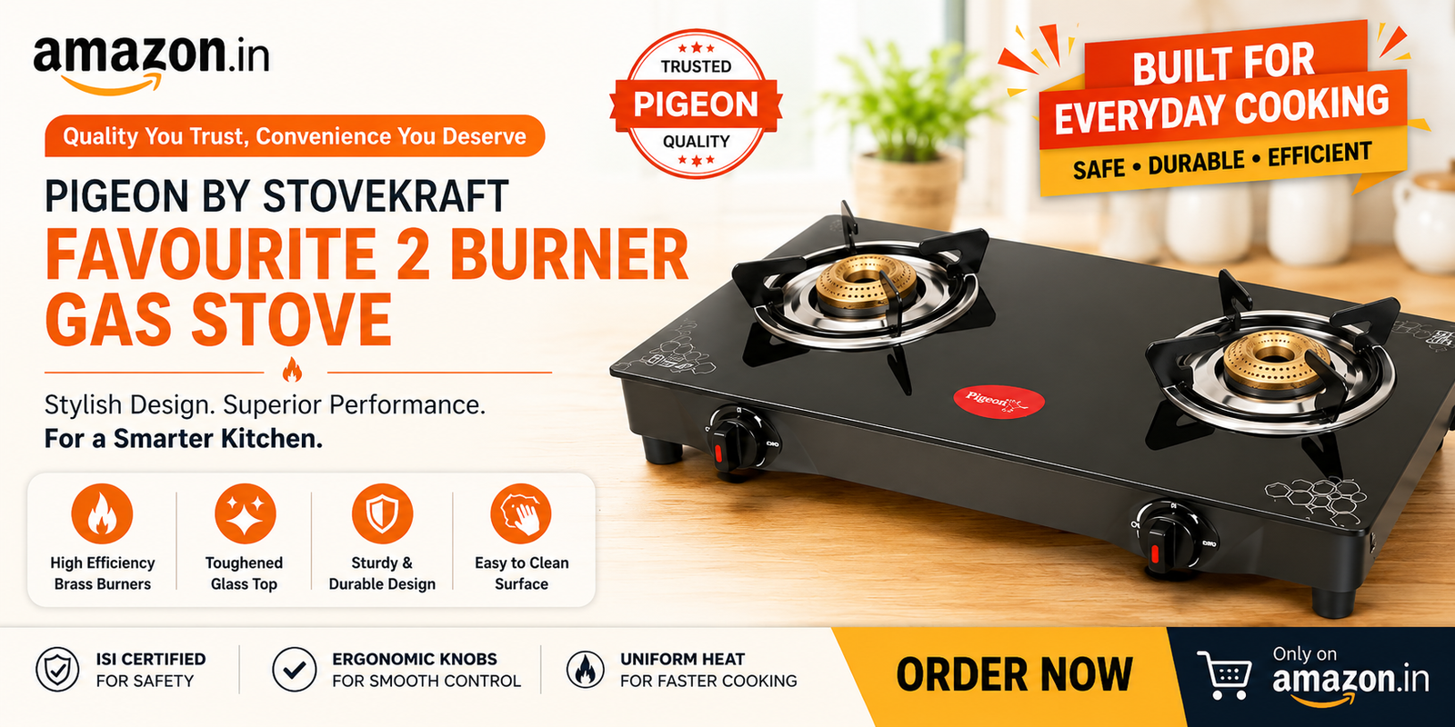 Pigeon Favourite 2-Burner Gas Stove Advertisement